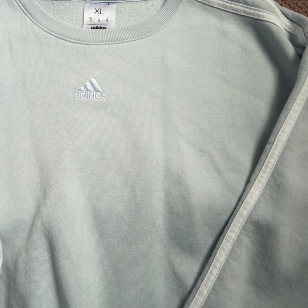 Adidas Girl Light Gray Sweatshirt XL